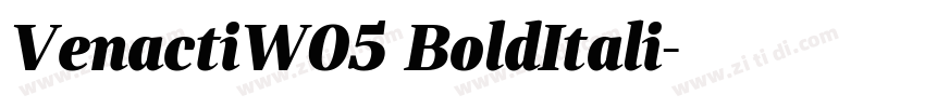 VenactiW05 BoldItali字体转换 VenactiW05 BoldItali字体转换